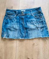Mini Jeansrock mit Stickerei, Gr. 36 Brandenburg - Rehfelde Vorschau
