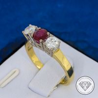 Wert 3.200,- Rubin Brillant Ring 750 / 18 Karat Gold xxyy 174626 Dortmund - Innenstadt-Ost Vorschau