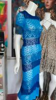 silky mix maxikleid small stretchig Häkel ibiza boho style Sachsen - Niedercrinitz Vorschau
