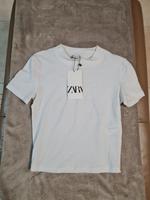 weißes ZARA T-Shirt normaler Schnitt - Gr. S - Neu mit Etikett Frankfurt am Main - Preungesheim Vorschau
