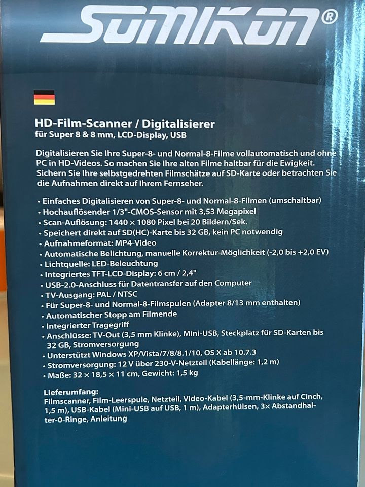 Ulm Filmscanner Super8 Normal8 von Somikon in Ulm
