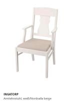 Ikea Ingatorp Stuhl Armlehnstuhl weiß oder schwarz gesucht Brandenburg - Ketzin/Havel Vorschau