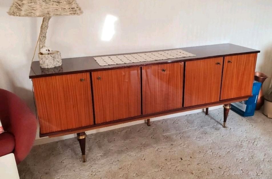 Skandinavisches Sideboard Vintage Mid-Century von Designer in München