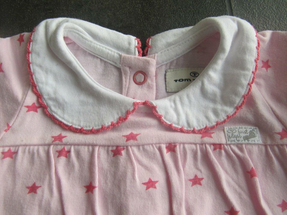 Tom Tailor Baby 56 Kleid langarm rosa weiß Sterne Mädchen Hochzei in Frammersbach