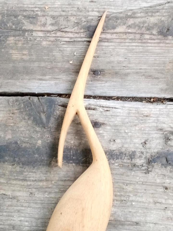 Holzkranich, Design Klassiker, 1970, Deko, Naturmaterial, Kranich in Duderstadt