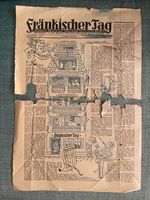 Zeitungsblatt Fränkischer Tag Forchheim 8. Januar 1947 Baden-Württemberg - Karlsruhe Vorschau