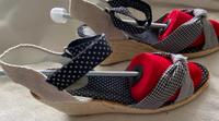 Wedges Sandalen Gr. 39 von Mustang schwarz/weiß Hessen - Biblis Vorschau