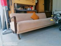 VINTAGE 60ERJ. KLAPP-SOFA SANDBEIGE GEMUSTERT CORD-STOFF Deutschl Bayern - Gessertshausen Vorschau