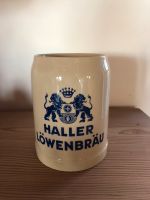 Bierkrug „Haller Löwenbräu“ Steingut 0,5 l Baden-Württemberg - Schlaitdorf Vorschau