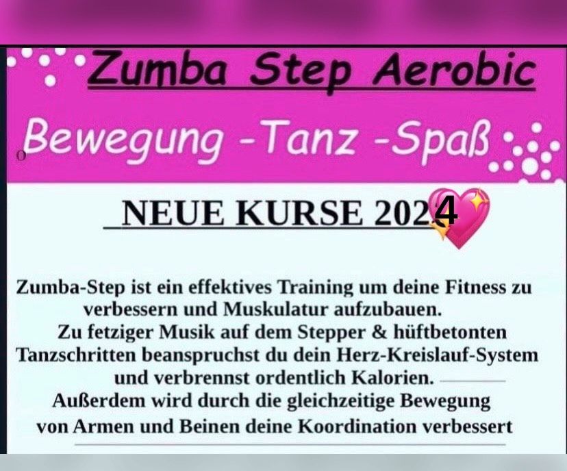 Step Aerobic Zumba Step Kurs Fitness Power Tanz Sport❗️ in Kreuztal