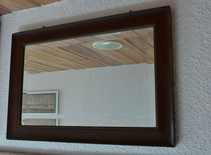 Facetten-Spiegel 6mm, neu, in sehr altem Bilderrahmen in Eggebek
