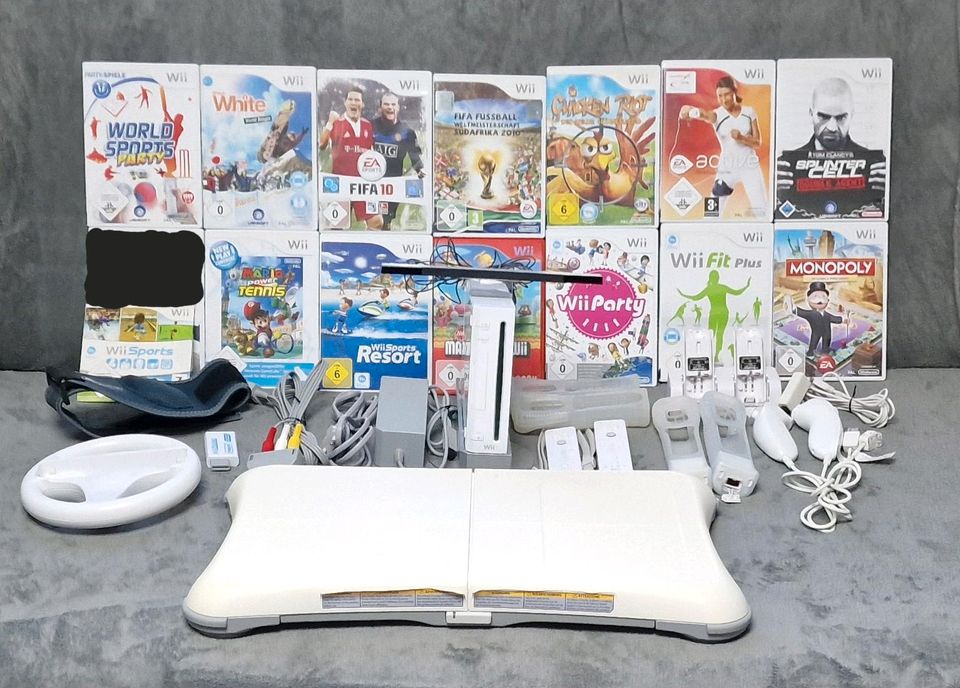Nintendo Wii Konsole Set mit Zubehör, Spiele und HDMI in Stuttgart