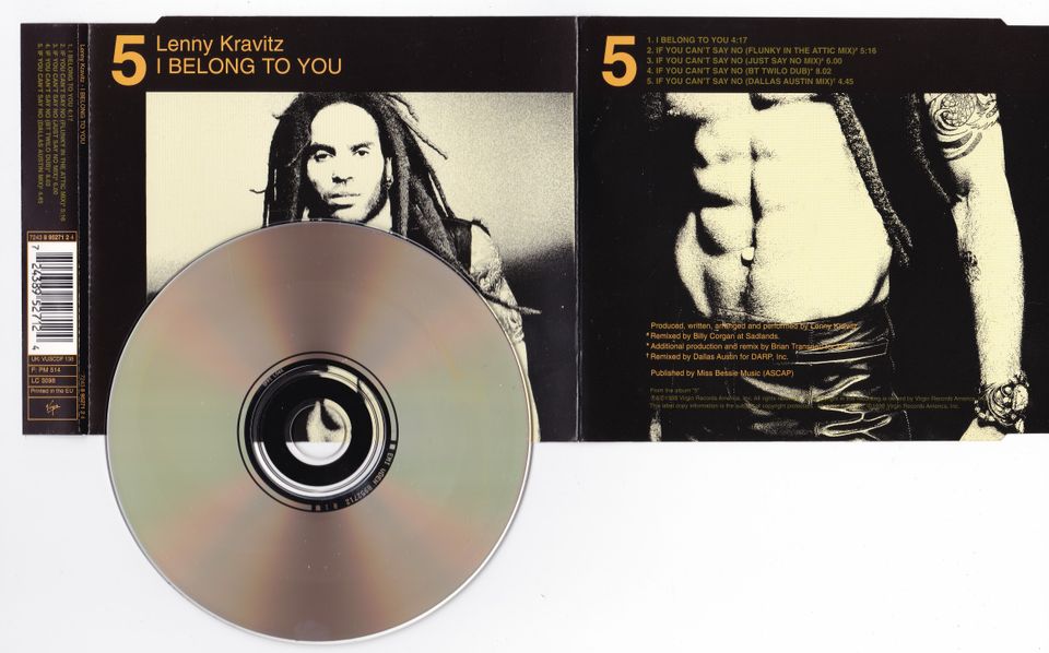 Lenny Kravitz I Belong To You If You Can't Say No CD billy corgan in Soest