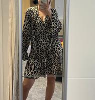 Kleid kurz Italy Leo Leopard Muster langarm braun beige schwarz Bayern - Wenzenbach Vorschau