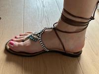 Jimmy Choo - Jim Thong Stones - Größe 39 Hadern - Blumenau Vorschau