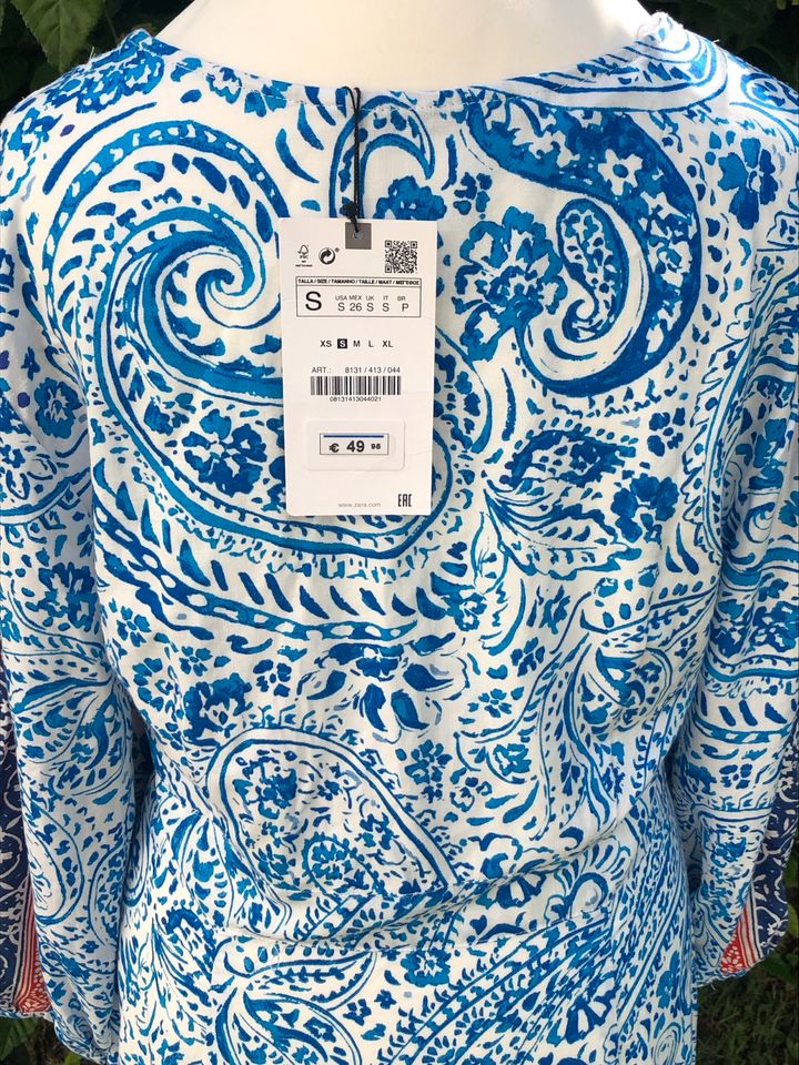 Sommerkleid Maxikleid Zara neu Paisley S/M blau weiß Boho Ibiza in München