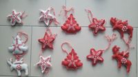 Weihnachtsdeko rot/weiß Christbaumschmuck 12 Teile Bayern - Mering Vorschau