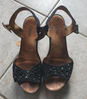Damen Sandalen von Gabor in blau Gr. 39 Leder Hessen - Maintal Vorschau