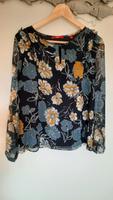 langärmelige Bluse marineblau in Meshoptik Pankow - Blankenburg Vorschau