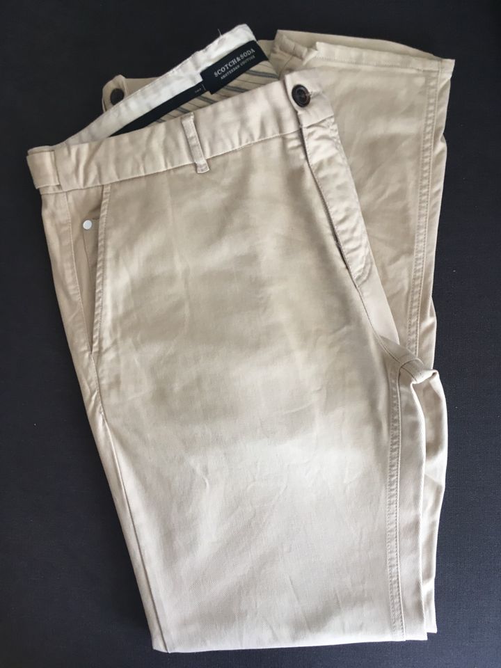 Hose Herren Chinohose  Gr. L beige von „Scotch&Soda“ in Olpe