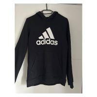 Adidas Pullover/Hoodie schwarz/weiß Gr. 170 Niedersachsen - Dörpen Vorschau