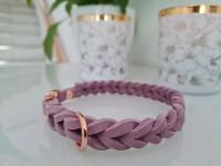 Fettlederhalsband flieder rosegold Halsband Nordrhein-Westfalen - Lünen Vorschau