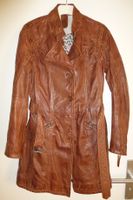 Gipsy Ledermantel Lederjacke cognac braun Größe S Gürtel Berlin - Wilmersdorf Vorschau