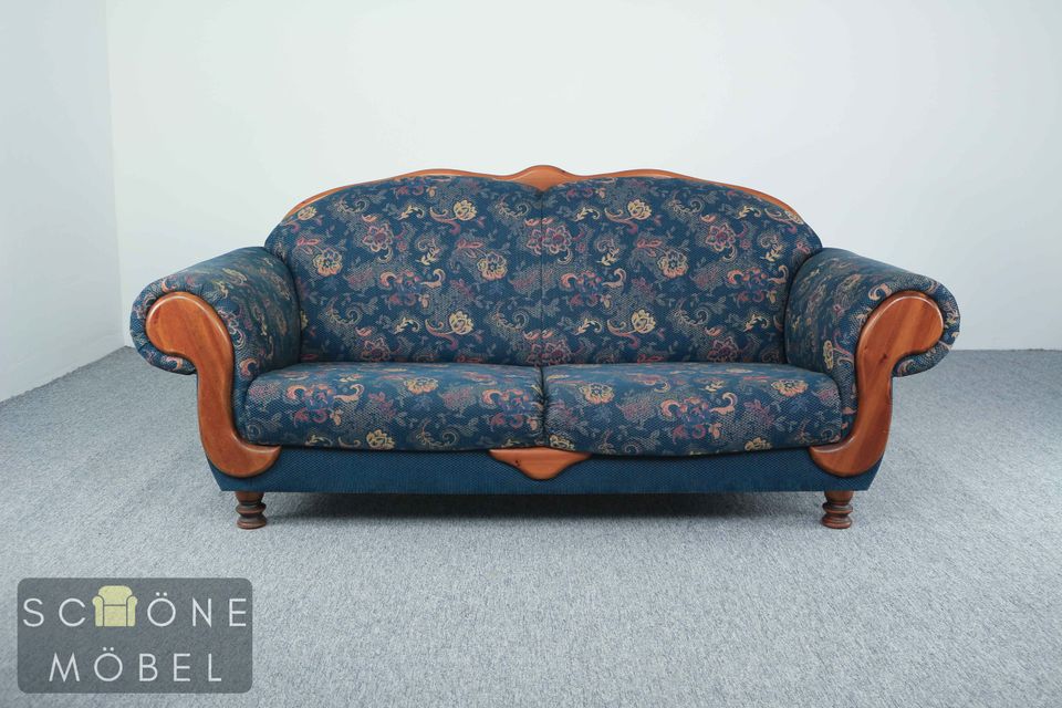 Hübsches 2er Sofa Vintage 2-3 Sitzer Retro Couch Blumenmuster in Berlin