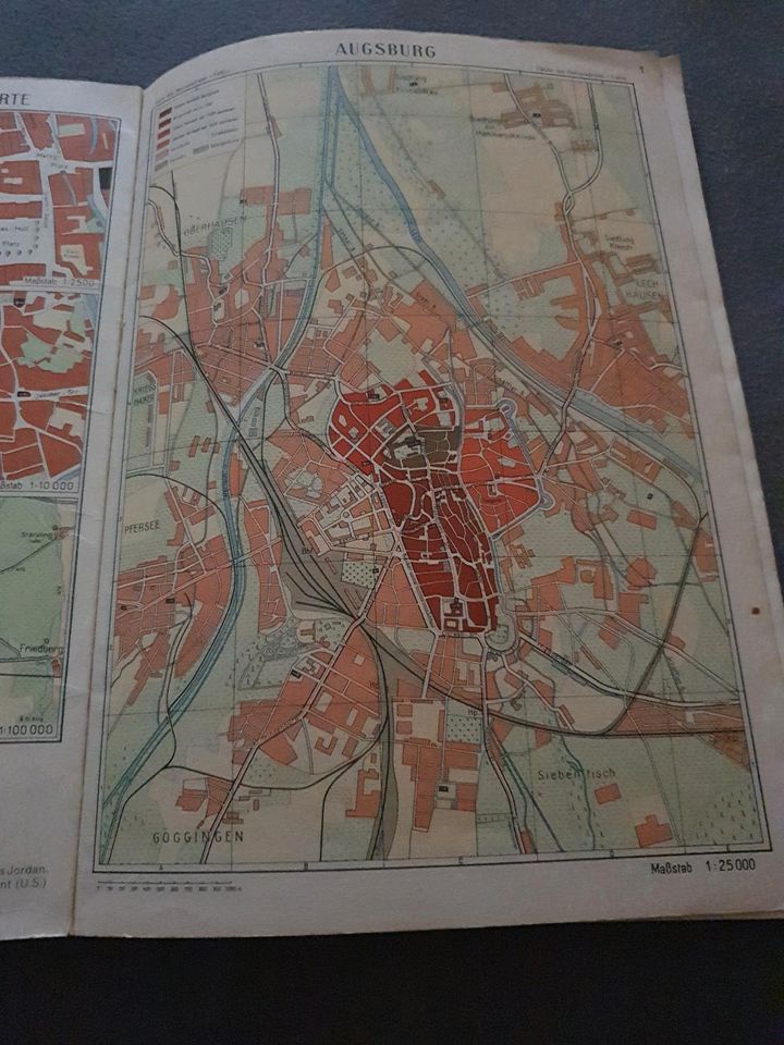 US Besatzungszone Heimat Atlas für Schwaben u. Oberbayern 1948/49 in Rosenbach