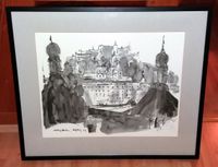 Aquarell Festung Hohensalzburg gerahmt 73 x 86 cm Thüringen - Kaulsdorf Vorschau