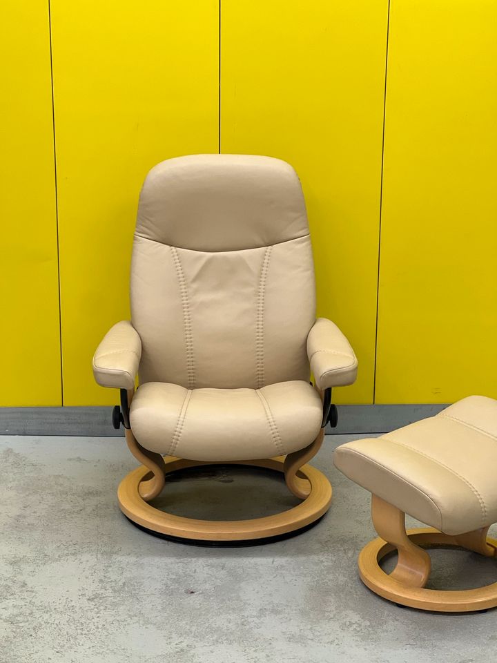 Ekornes Stressless Sessel inkl Hocker. Consul (M) in Ratingen