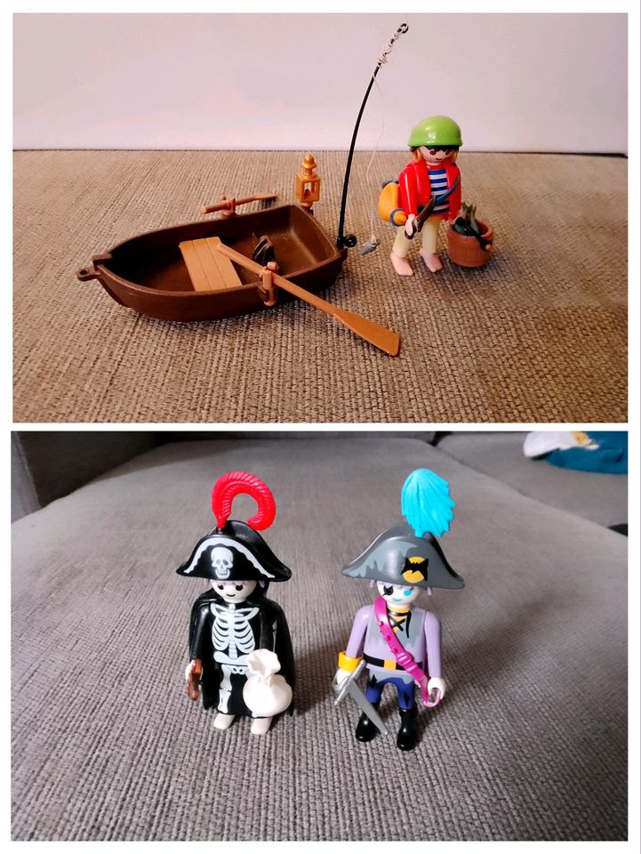 Playmobil Figuren-Set Piraten Boot/Angel Zombie/Skelett/Seeräuber in Bremen