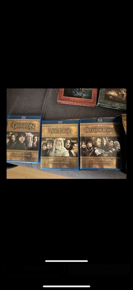 Der Herr der Ringe & Hobbit Trilogie Blu-Ray Extended Edition in Saarbrücken