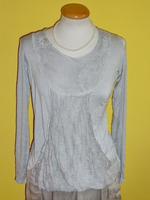 Tunika Marina grey Shirt made in Italy hellgrau Vintagelook Gr M Bayern - Landshut Vorschau