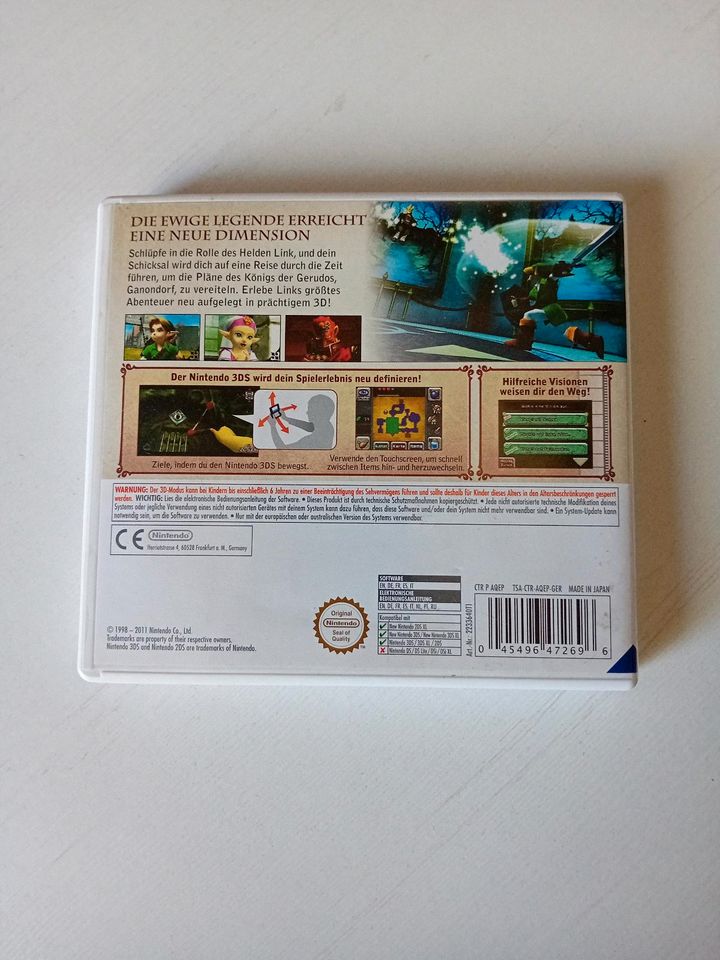 Zelda Ocarina of time Nintendo 3DD in Geist