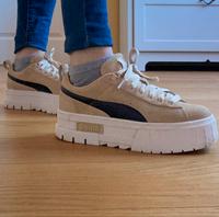 Puma Sneaker, beige/braun Niedersachsen - Uelzen Vorschau