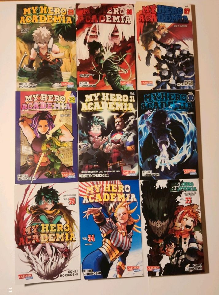 My Hero Academia Band 27 - 35 (1. Auflage) + Poster + Lesezeichen in Gersheim