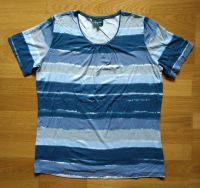 T-Shirt Stretch Shirt blau/grau/weiß gestreift Gr. 38/40/M/L Baden-Württemberg - Calw Vorschau