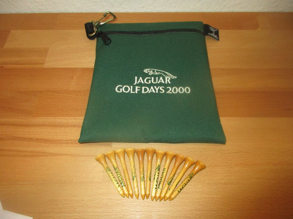 Kleine Tasche Textil ORGAGOLF Jaguar  Golf Days 2000 + 11 Tees in Remscheid