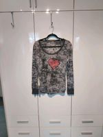 Shirt, leicht transparent, Longsleeve, Herz Love Aufdruck Nordrhein-Westfalen - Troisdorf Vorschau