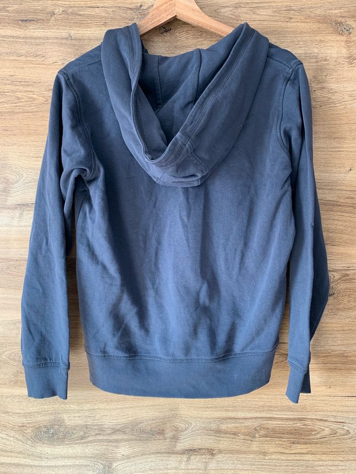 Blau grauer Hoodie mit Schnürungen in Lohmar