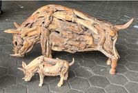 Teak Holz Wildschein 140 x 80cm Deko Kreis Ostholstein - Ratekau Vorschau