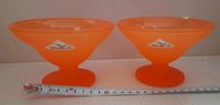 Neu ☆ unbenutzt ☆ 2er-Set schöne orange Montana-Glas-Eisschalen Bayern - Utting Vorschau