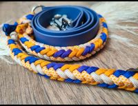 Hundeleine Biothane Paracord lila gelb/orange Nordrhein-Westfalen - Bad Salzuflen Vorschau