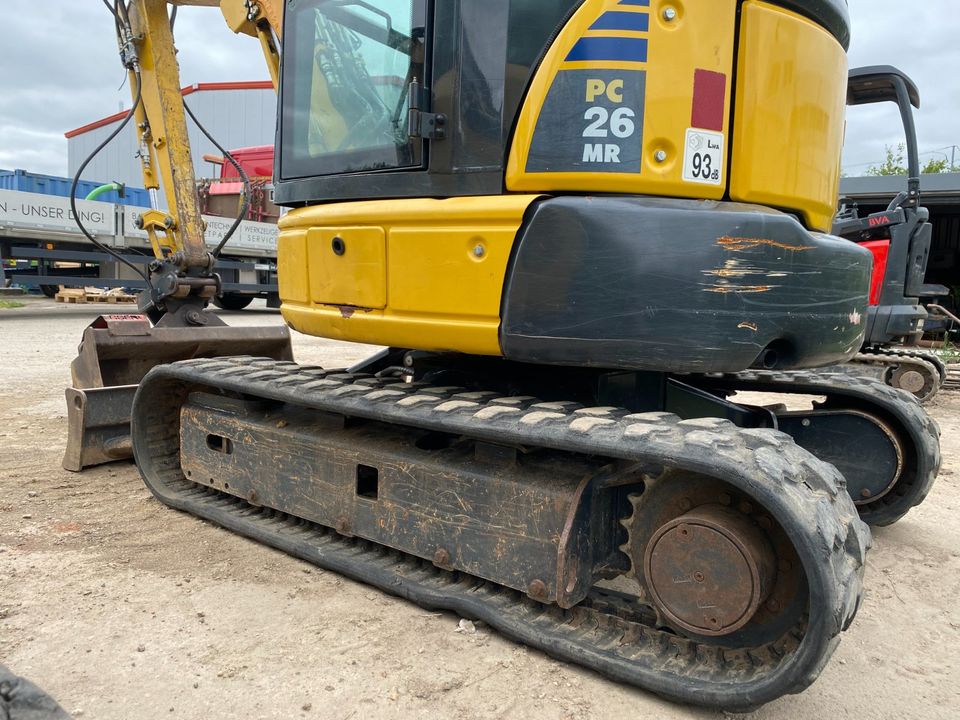 MINIBAGGER Kurzheck KOMATSU PC 26 MR-3 BJ 2018 Netto: 23.300 € in Windischleuba