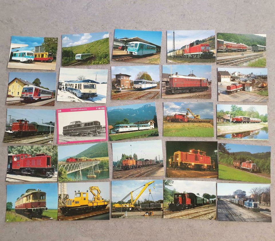200 Postkarten DB Eisenbahn Zug Lok Konvolut Ansichtskarten Bahn in Langweid am Lech