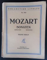 Mozart Sonaten, Piano Solo, Collection Litolff No.302 VINTAGE Bayern - Rain Lech Vorschau