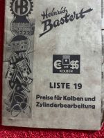 Katalog/ Liste von 1938 für Kolben und Zylinder Leipzig - Thekla Vorschau