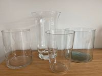4 große Vasen/ Windlichter aus Glas Hessen - Flörsheim am Main Vorschau