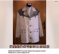 Trachten Sakko von C&A Herrenjacke Janker Wildleder& Leinen beige Nürnberg (Mittelfr) - Mitte Vorschau